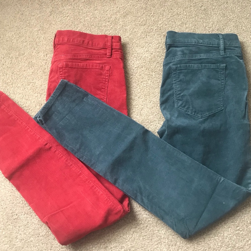 Ann Taylor Loft corduroy skinny leg pants